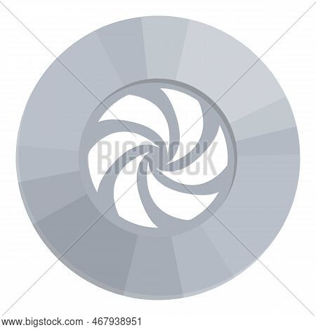 Top View Icing Nozzle Icon Cartoon Vector. Cake Bag. Sugar Bakery