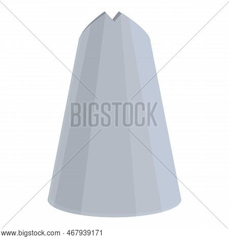 Icing Nozzle Pipe Icon Cartoon Vector. Cake Pastry. Baked Tool