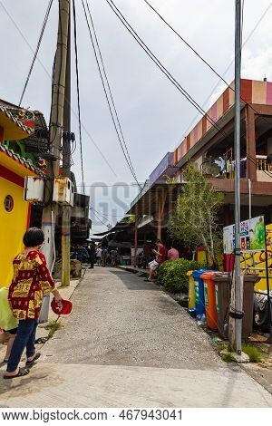 Pulau Ketam, Malaysia - December 26, 2022: Pulau Ketam Translated Means Crab Island, It Is A Small I