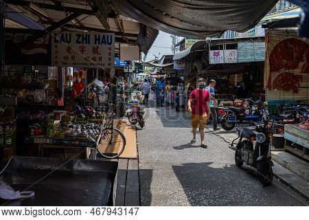 Pulau Ketam, Malaysia - December 26, 2022: Pulau Ketam Translated Means Crab Island, It Is A Small I