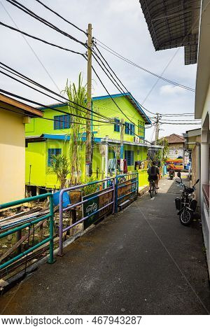 Pulau Ketam, Malaysia - December 26, 2022: Pulau Ketam Translated Means Crab Island, It Is A Small I