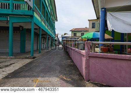 Pulau Ketam, Malaysia - December 26, 2022: Pulau Ketam Translated Means Crab Island, It Is A Small I