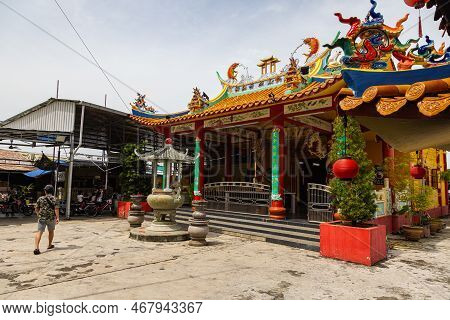 Pulau Ketam, Malaysia - December 26, 2022: Pulau Ketam Translated Means Crab Island, It Is A Small I