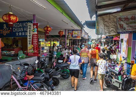 Pulau Ketam, Malaysia - December 26, 2022: Pulau Ketam Translated Means Crab Island, It Is A Small I