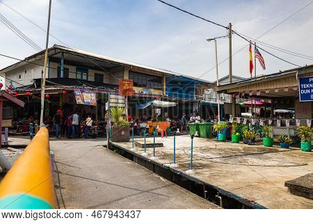 Pulau Ketam, Malaysia - December 26, 2022: Pulau Ketam Translated Means Crab Island, It Is A Small I