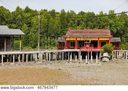 Pulau Ketam, Malaysia - December 26, 2022: Pulau Ketam Translated Means Crab Island, It Is A Small I
