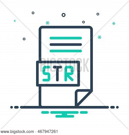 Mix Icon For Str File Document Application Message