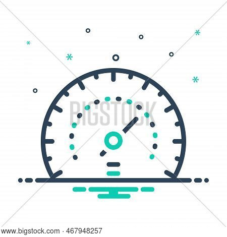 Mix Icon For Rev Turn Peregrinate Rpm Speedmeter Tachometer Accelerate Barometer Benchmark Meter