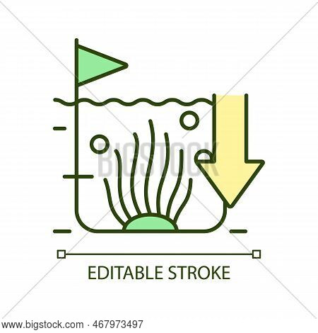 Algae Rgb Color Icon. Algaculture Production. Macroalgae Farm. Growing Seaweed. Marine Ecosystem. Is