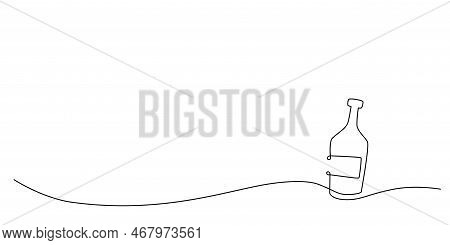 Decoration Continuous Line Hand Drawing Elements Set For Wedding Photo Book, Invitations. Vector Sto