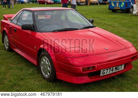 Camerton, Uk: August 11, 2019: A 1990 Toyota Mr2, Reg No: G774 Mgt At The Norton Radstock Classic Ve