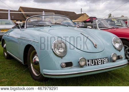 Camerton, Uk: August 11, 2019: A 1971 Covin Speedster, Reg No: Huy 878k At The Norton Radstock Class