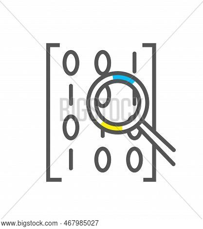 Biometric Authorization Colorful Icon. Cyberspace, Access To Profile Or Account. Poster Or Banner Fo