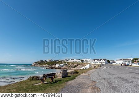 Arniston, South Africa - Sep 22, 2022: A Street Scene, With The Beach Front, In Arniston In The West