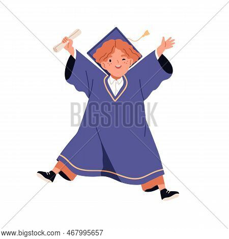 Kid Graduation Gown. Vector & Photo (Free Trial) | Bigstock