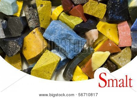 Smalte für Mosaik-Arbeit als Hintergrund