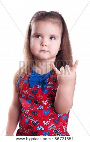Little girl emotions.