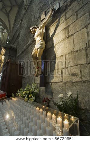 kuva Kristus ristiinnaulittiin katedraali San Pedro de Jaca, Espanja