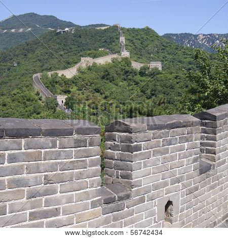 vista della Simatai Grande Muraglia, Pechino, Cina