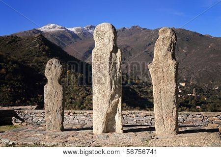 Menhirs At Pieve, Corsica