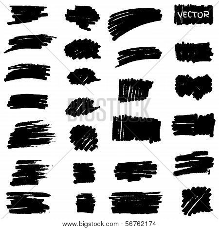 Set Of Vector Marker Spots