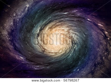 Far away spiral galaxy