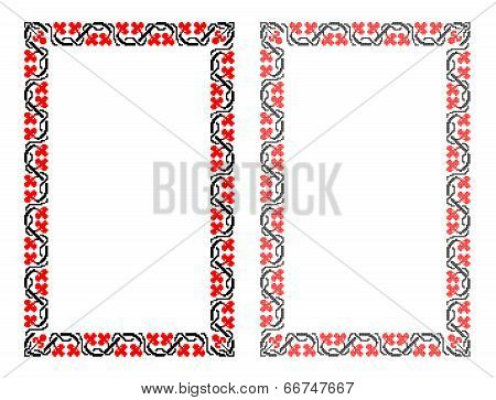 Ukrainian national pattern border