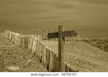 Sign post to nowhere
