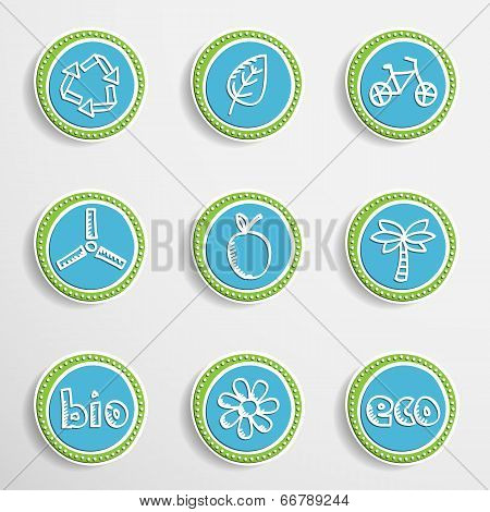Web Buttons with Drawing Icons