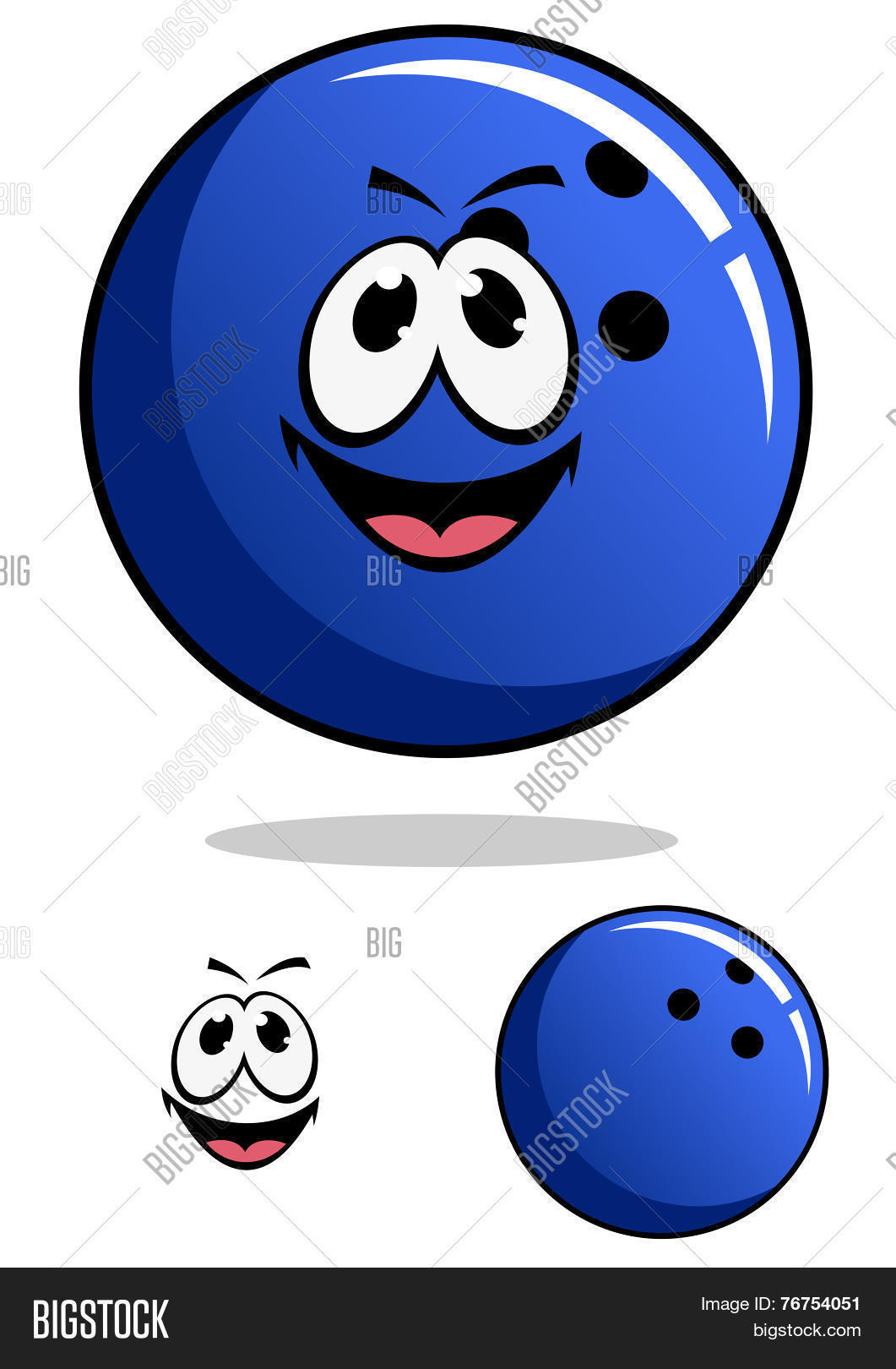 Blue Bowling Ball Vector & Photo (Free Trial) Bigstock