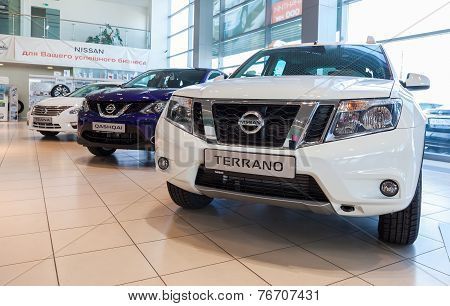 Samara, Russia - November 16, 2014: Inside In The Office Of Official Dealer Nissan.  Nissan Is A Jap