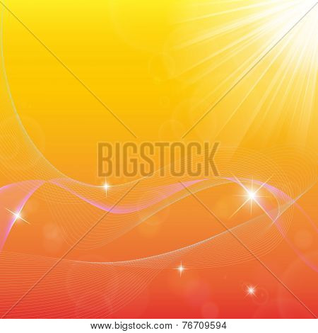Autumn Background With Light.