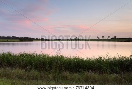 Sunset Duralia Lake Penrith Australia