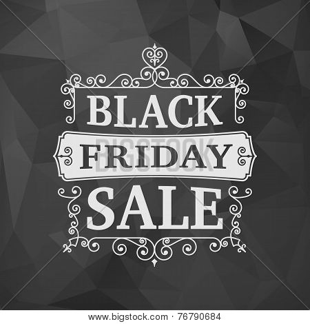 Black Friday Sale Business Vintage Background