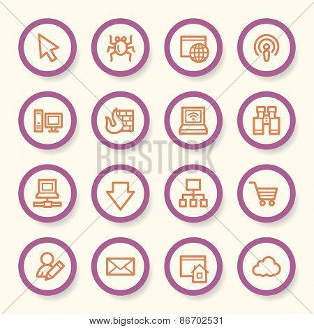 Internet web icons set