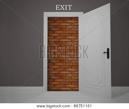 Obstructed exit
