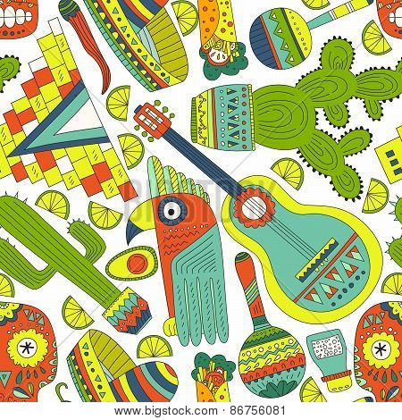 Mexico Seamless Pattern