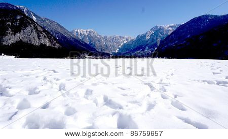 Snow Winter Landscape And Mountain View