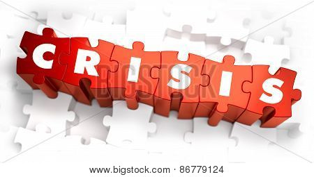 Crisis - Text on Red Puzzles.