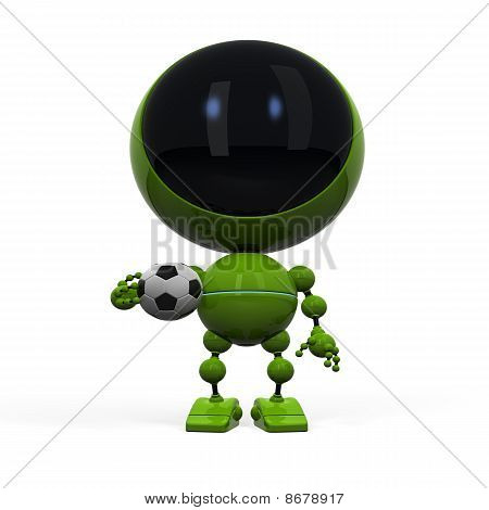 Ładny Robot z piłki nożnej