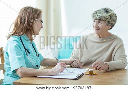 Doctor On Medical Home Appointment