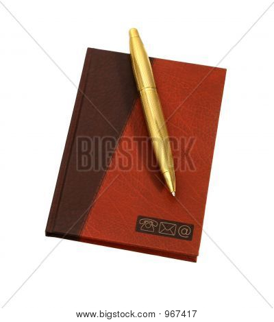 Notebook With Gold Pen