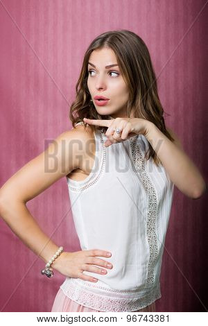 Beautiful Surprised Girl