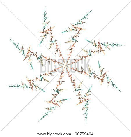 abstract line zigzag pattern