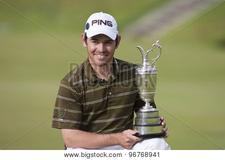 ST ANDREWS, SCOTLAND. July 18 2010: Louis OOSTHUIZEN from South Africa winner of  The Open Championship    played on The Royal and Ancient Old Course