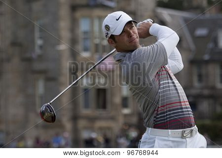 ST ANDREWS, SCOTLAND. July 18 2010: Paul CASEY from England in action during the final round of The Open Championship   played on The Royal and Ancient Old Course