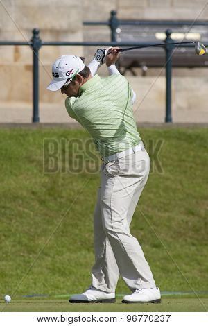ST ANDREWS, SCOTLAND. July 17 2010: Louis OOSTHUIZEN from South Africa in action during the third round of The Open Championship   played on The Royal and Ancient Old Course