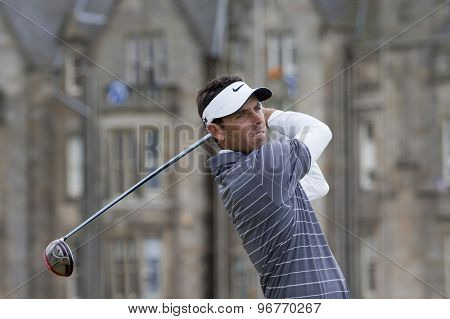 ST ANDREWS, SCOTLAND. July 18 2010: Charl SCHWARTZEL from South Africa in action during the final round of The Open Championship   played on The Royal and Ancient Old Course