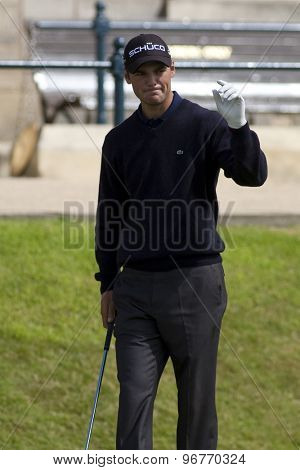 ST ANDREWS, SCOTLAND. July 17 2010: Martin KAYMER from Germany in action during the third round of The Open Championship   played on The Royal and Ancient Old Course