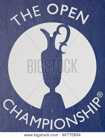 ST ANDREWS, SCOTLAND. July 14 2010:  The Official logo for The Open Championship   played on The Royal and Ancient Old Course